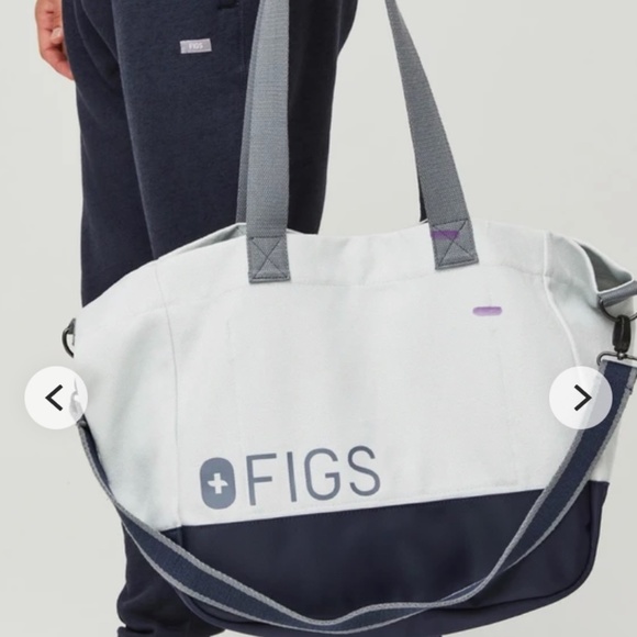 Figs Bags Figs Ice Gray Laminated Tote Bag Poshmark